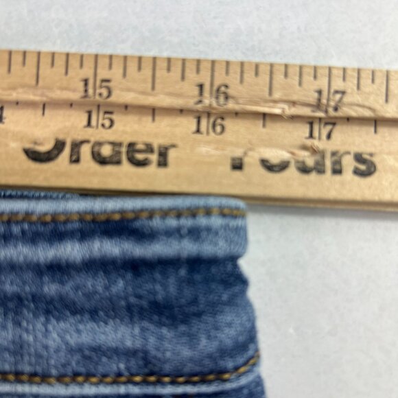 Judy Blue Jeans Womens 32x28* Boyfriend Mid Rise Blue Faded Stretch Denim Tag 30 - Picture 16 of 16